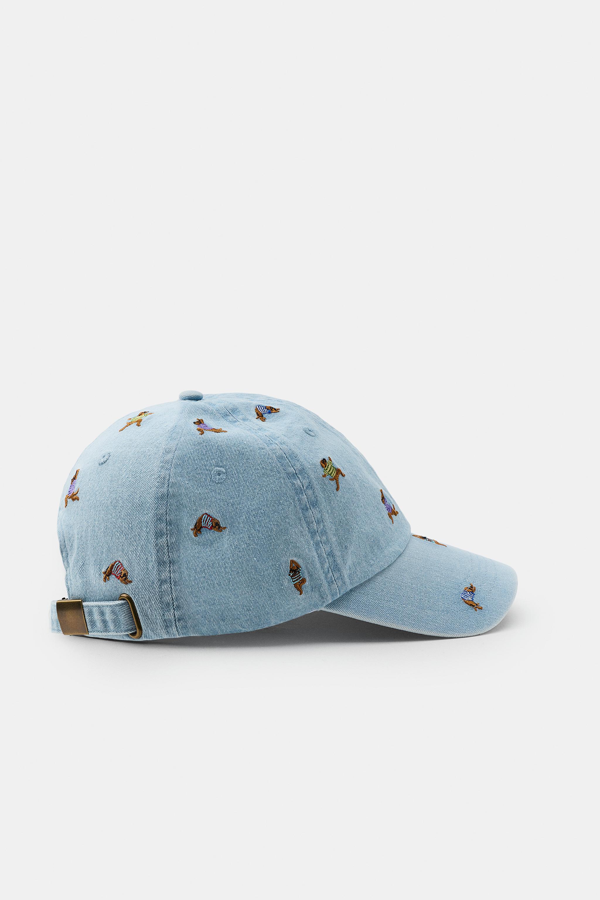 EMBROIDERED DOG TWILL CAP